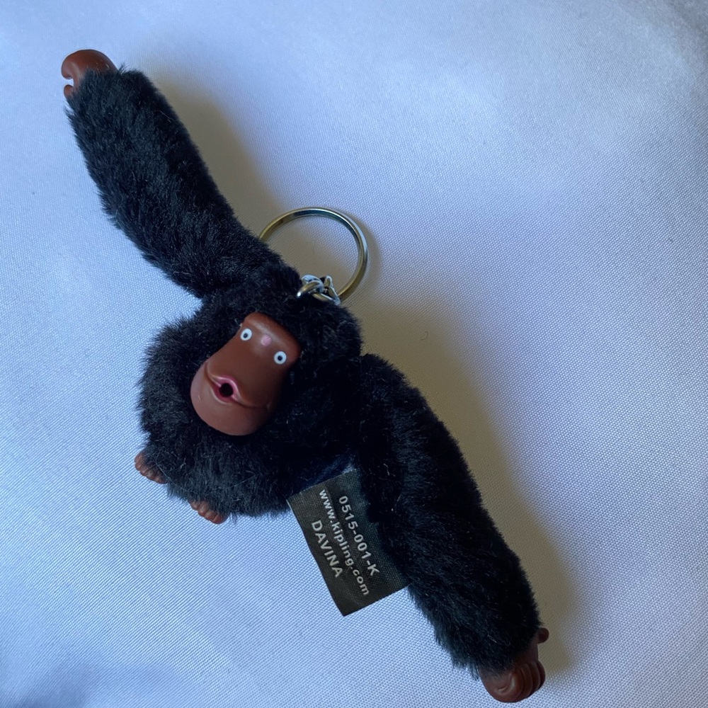KIPLING ‘Davina’ Black Orangutan Vintage Key Ring